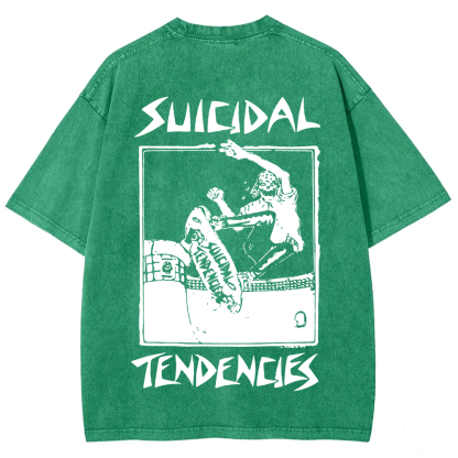 Suicidal Tendencies Band Vintage Washed  T-Shirt