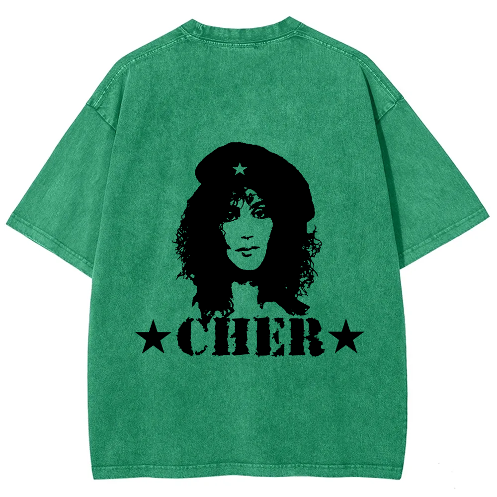 Cher Singer Vintage Washed T-Shirt