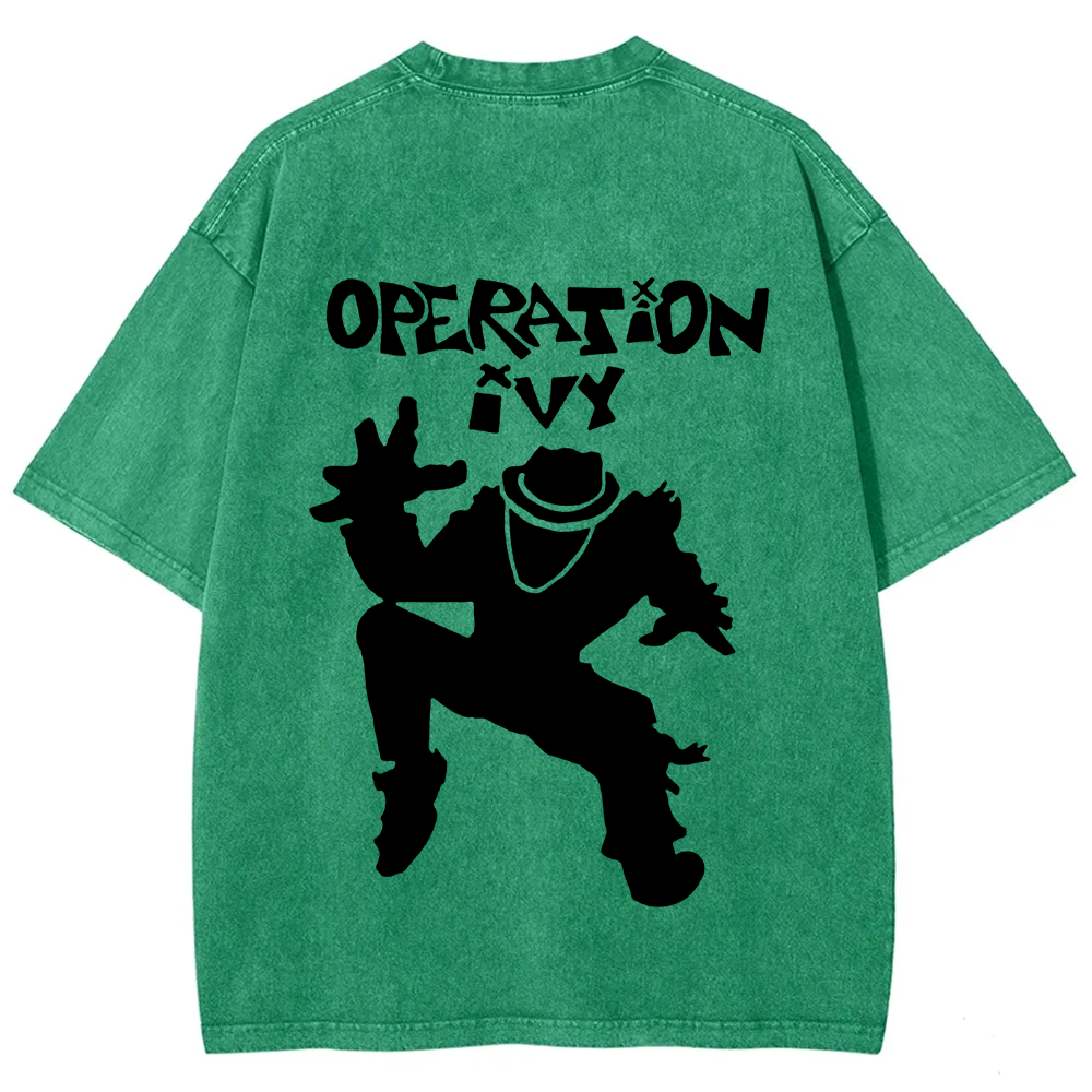Unisex Vintage Washed Operation Ivy Band T-Shirt
