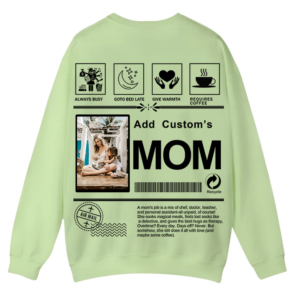 MOM Custom Casual Crewneck Sweatshirt wearishow