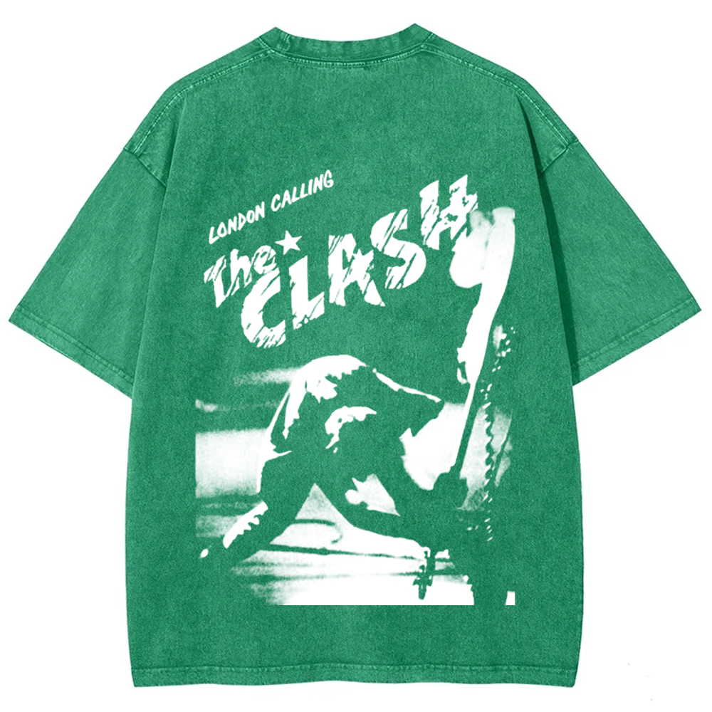Vintage Washed The Clash Punk Band T-Shirt