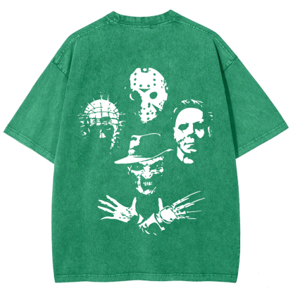 ?Horror Film t-Shirt Halloween Freddie Jason Hellraiser Grunge Rock Retro Black