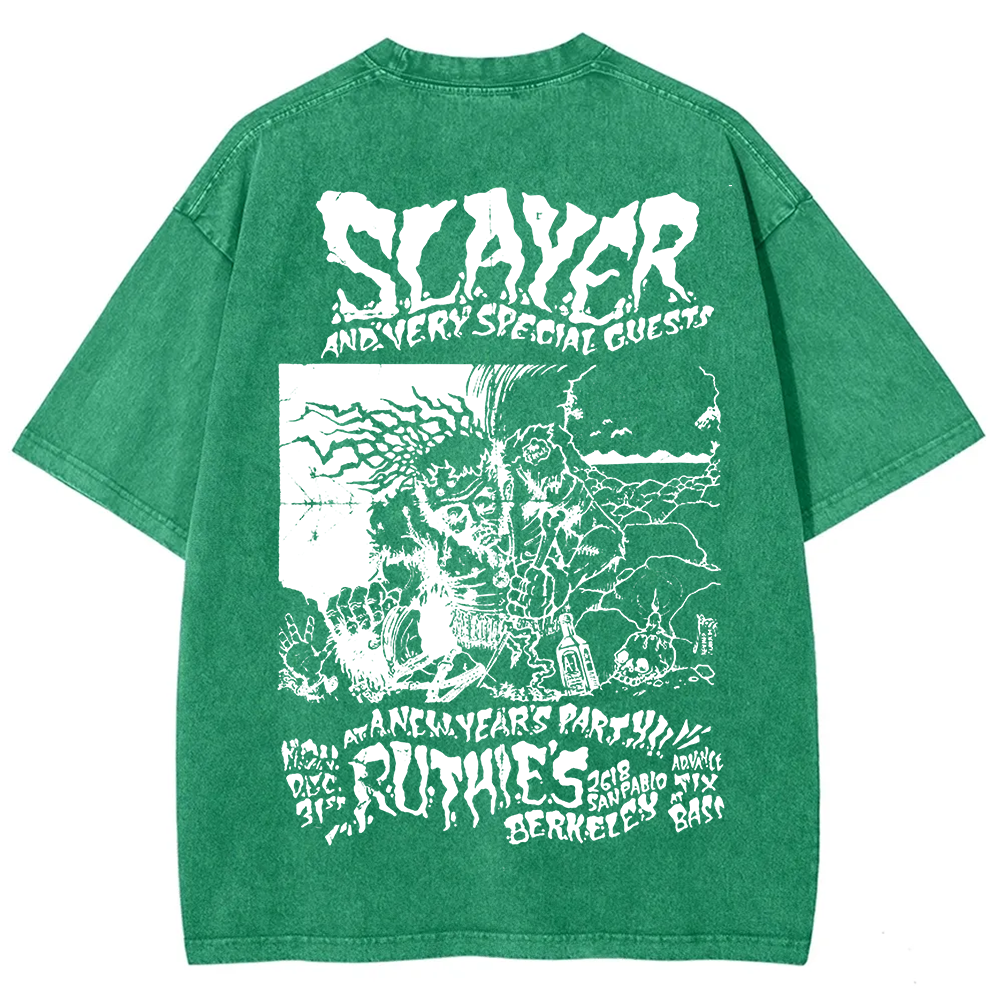 Unisex Retro Slayer Poster Printed t-Shirt