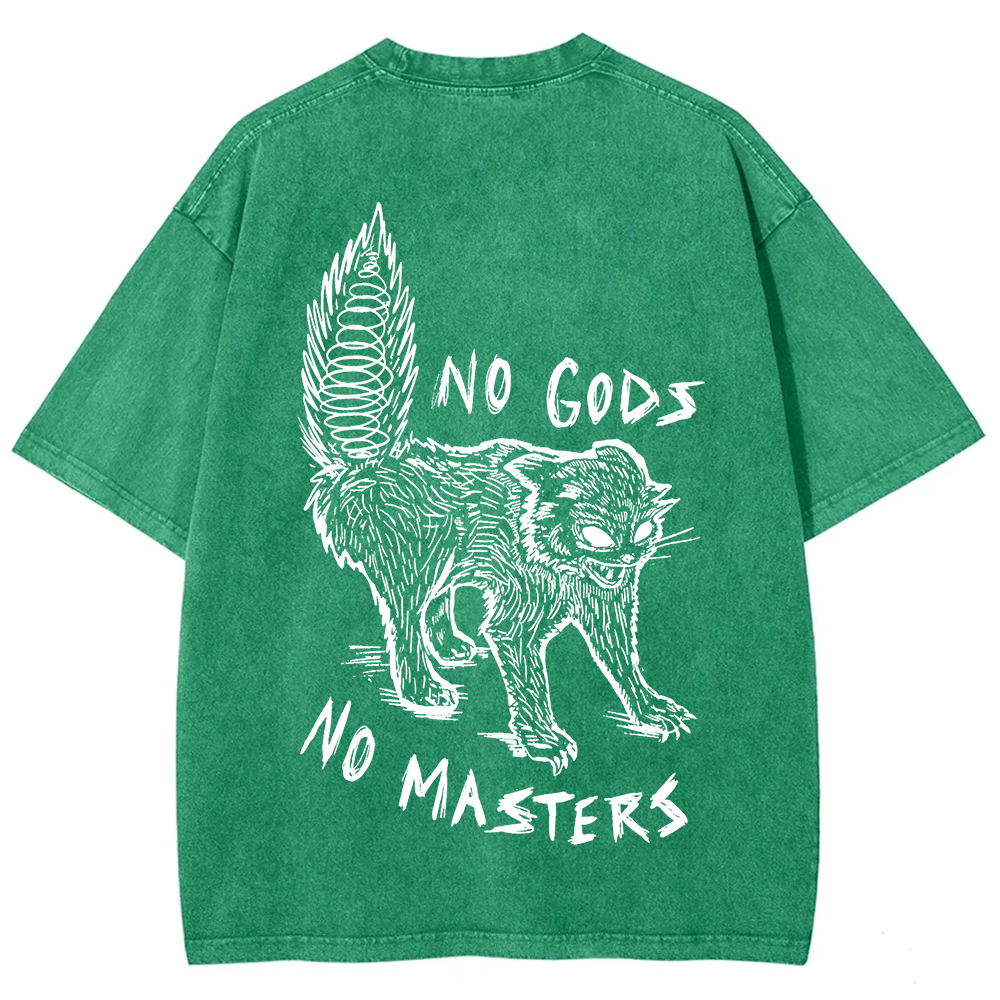 Unisex Vintage Washed No Gods No Masters t-Shirt