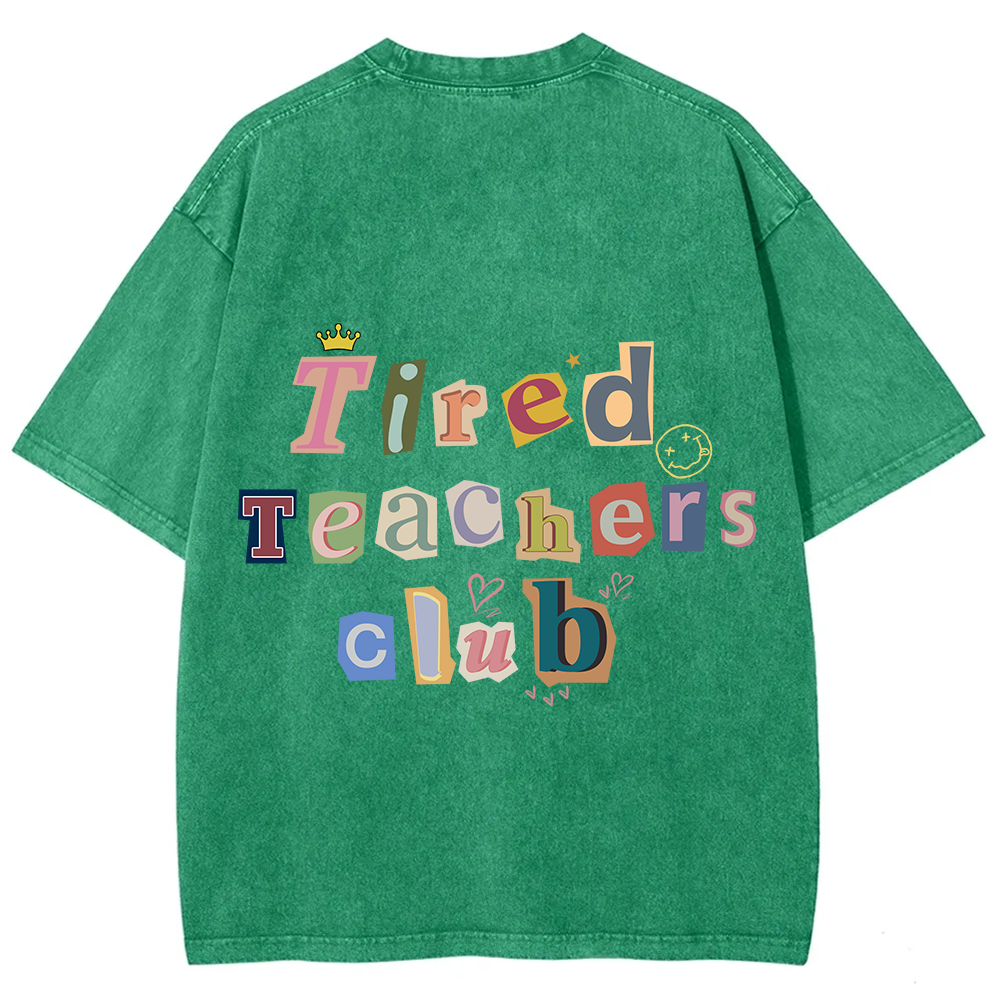 Tired Teachers Club Crop Tops?