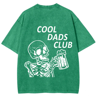 Cool Dads Club Unisex Fit Washed T-Shirt