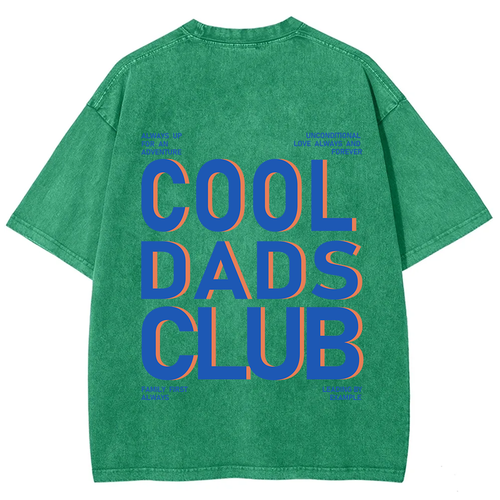 Cool Dads Club Unisex Fit Washed T-Shirt