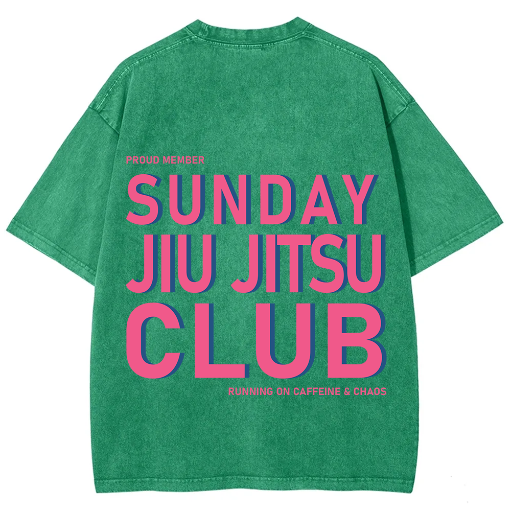 Sunday Jiu Jitsu Club Unisex Fit Washed T-Shirt