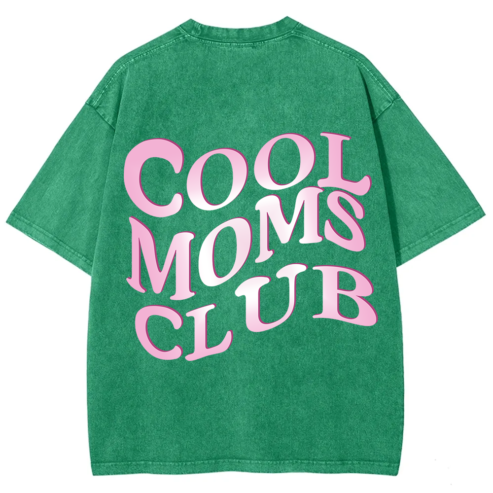 Cool Moms Club Snowflake Vintage Washed T-Shirt