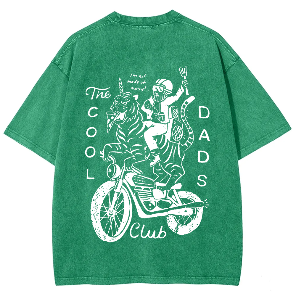 The Cool Dads Club Unisex Fit Washed T-Shirt