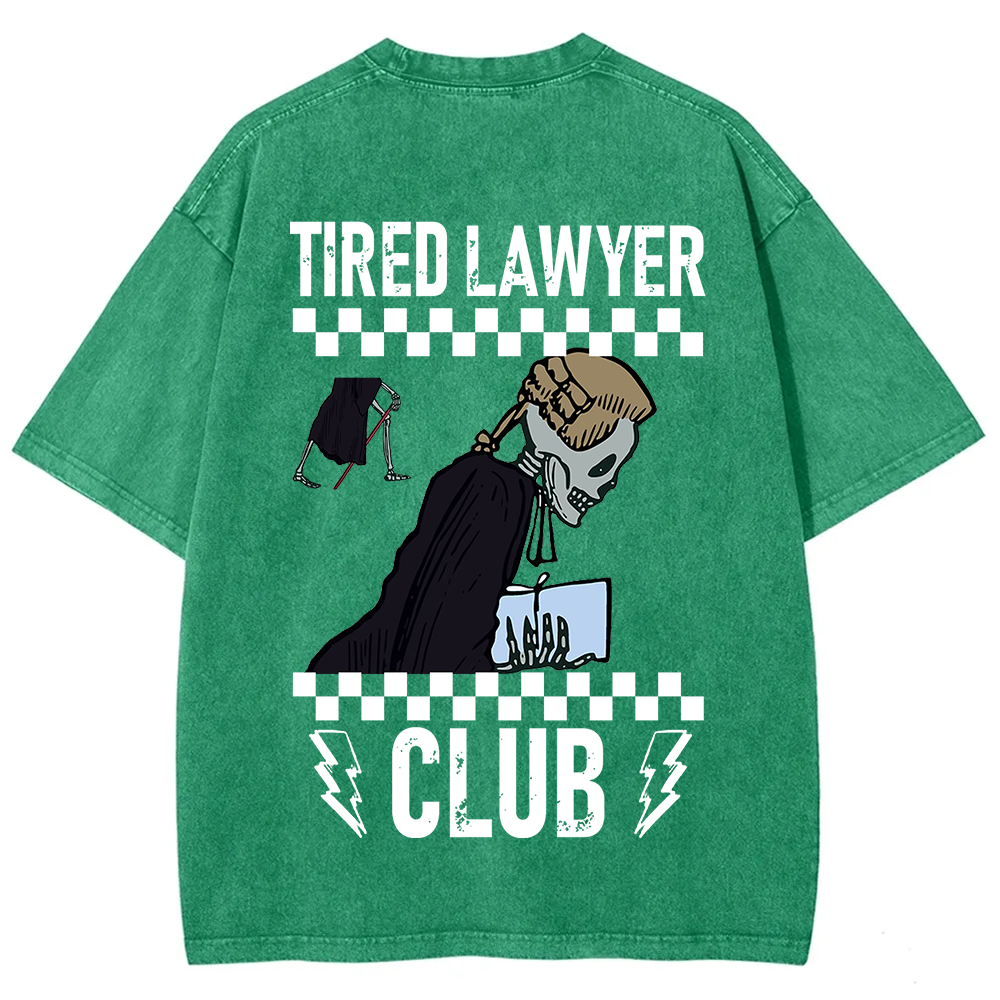 Tired Lawyer Club Unisex Fit Washed T-Shirt?