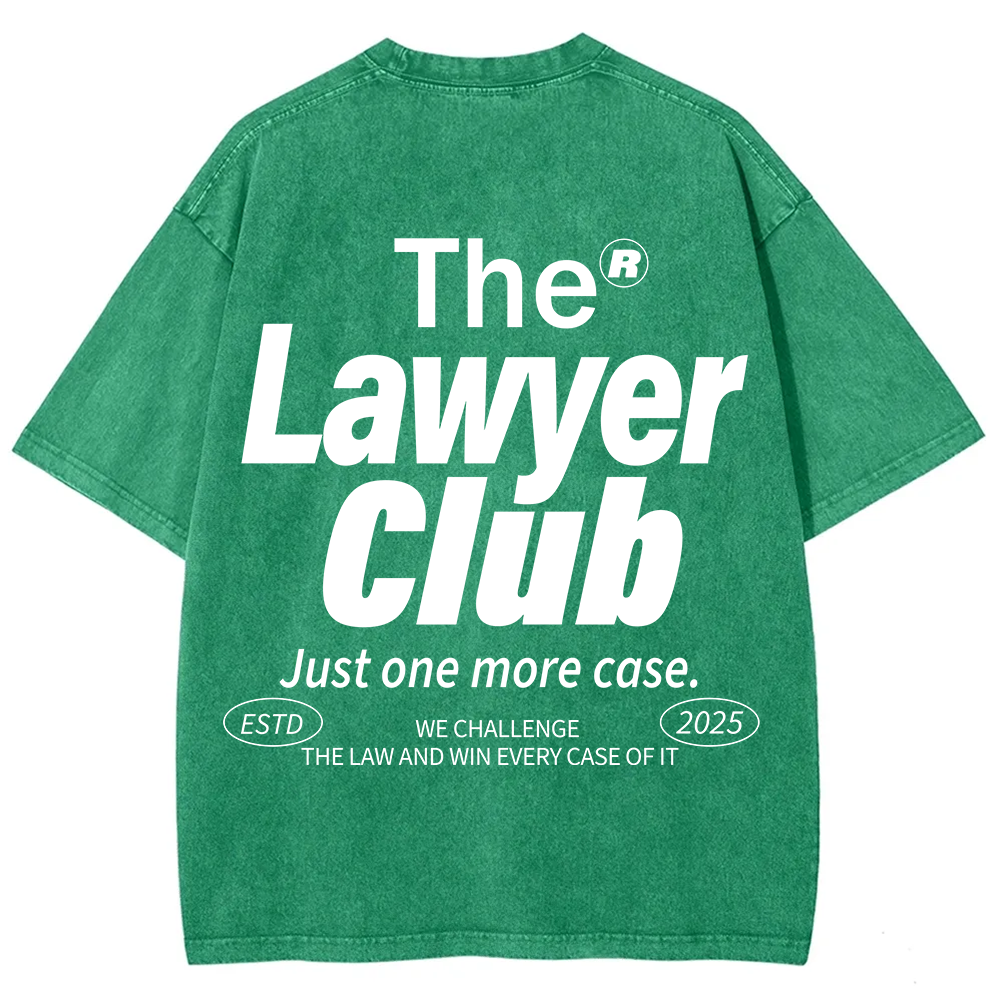 The Lawyer Club Unisex Fit Washed T-Shirt