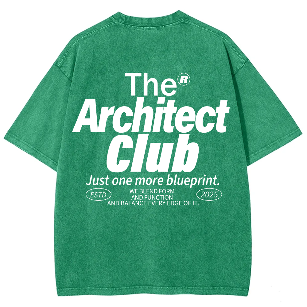 The Architect Club Unisex Fit Washed T-Shirt