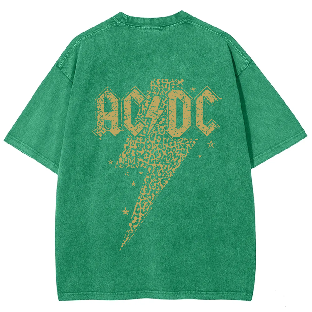 Unisex Vintage Washed ACDC t-Shirt