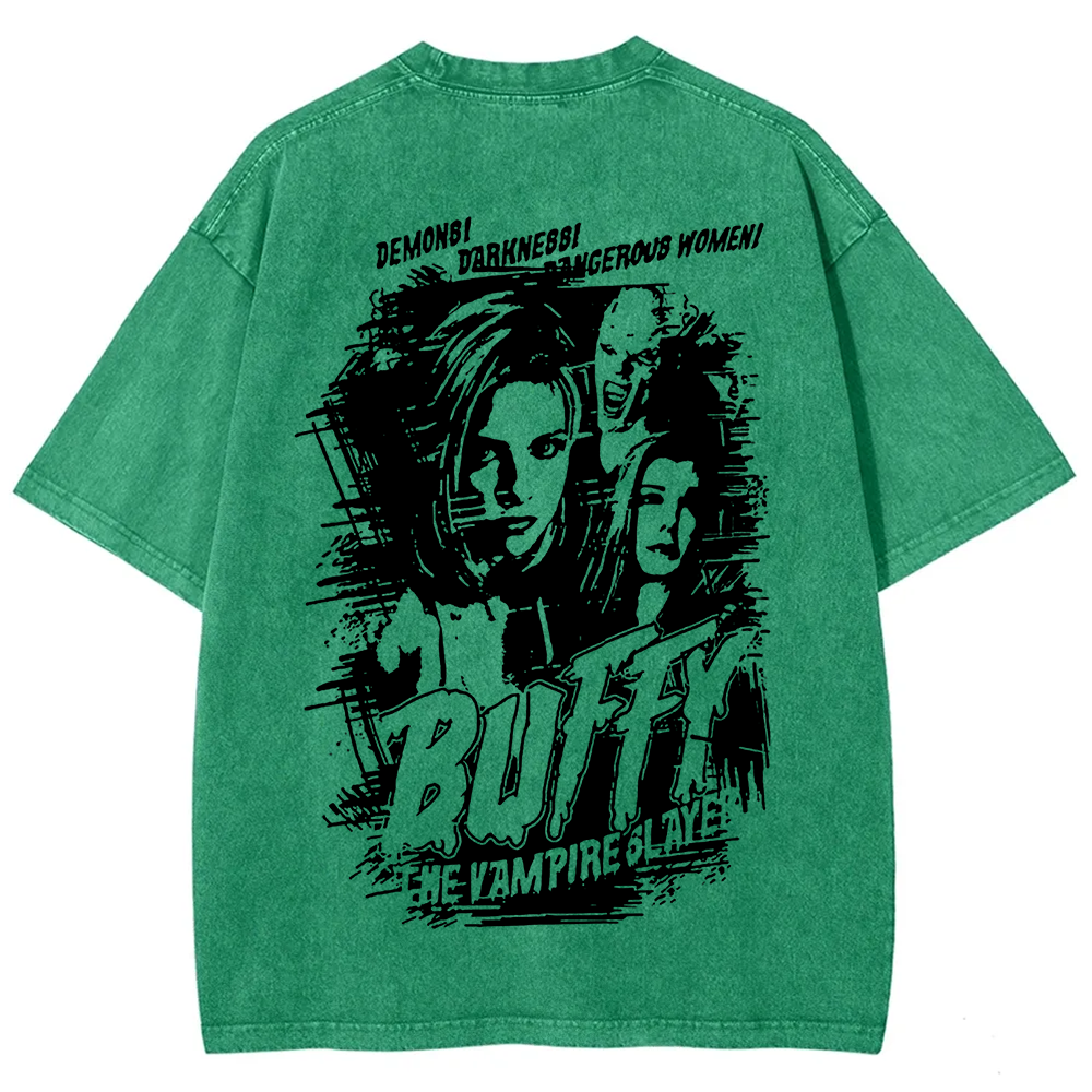 Buffy The Vampire Slayer TV Series Vintage Washed Washed t-Shirt