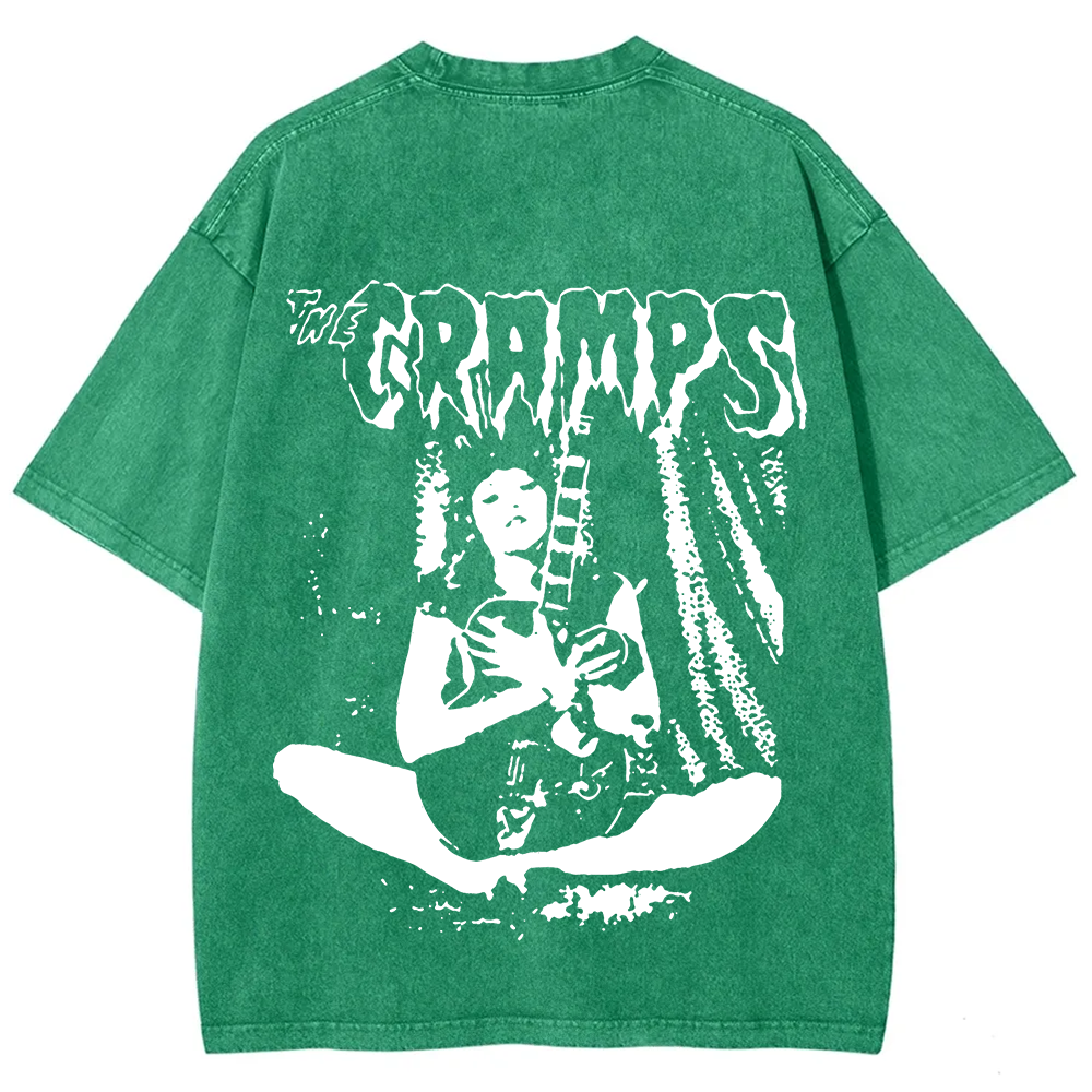 Unisex Vintage The Cramps Band Female guitarist t-Shirt