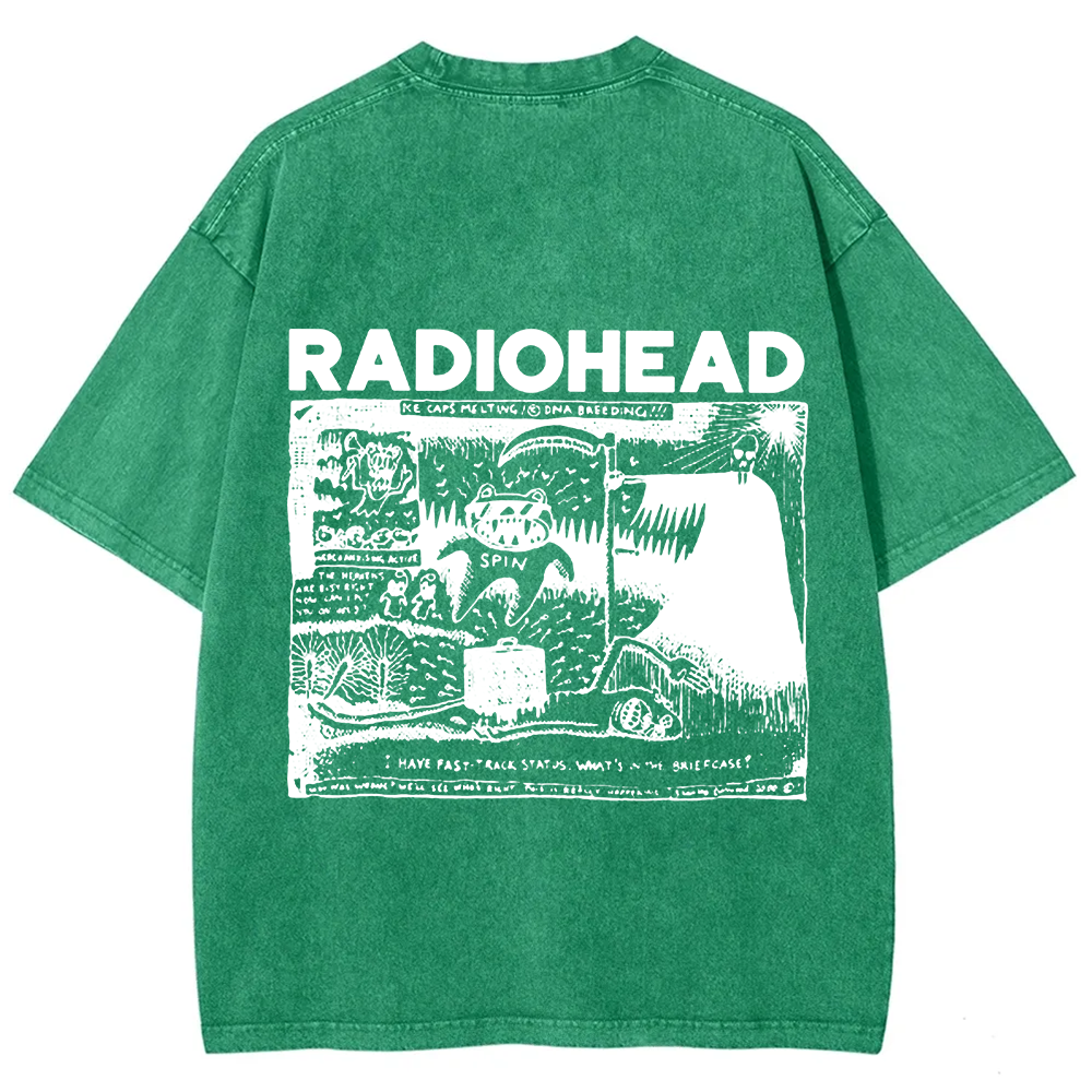 Unisex Cotton Radiohead Rock Band t-Shirt