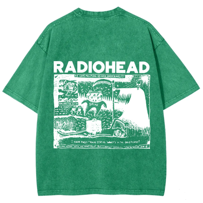 Unisex Cotton Radiohead Rock Band t-Shirt