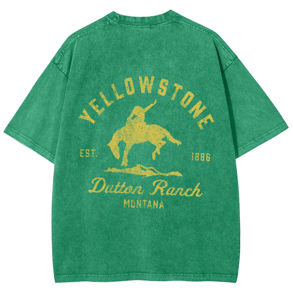 Unisex Vintage Washed Yellowstone Dutton Ranch t-Shirt