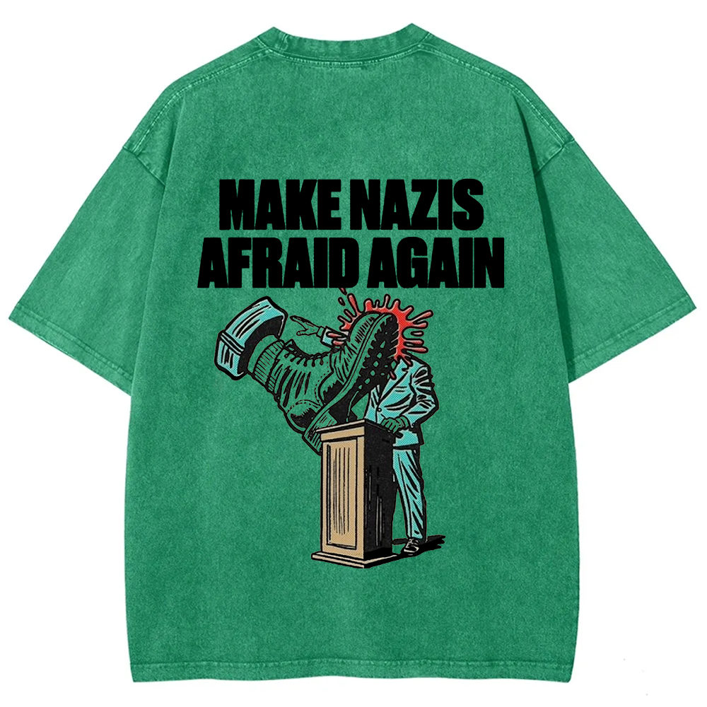 Vintage Washed Make Nazis Afraid Again t-Shirt