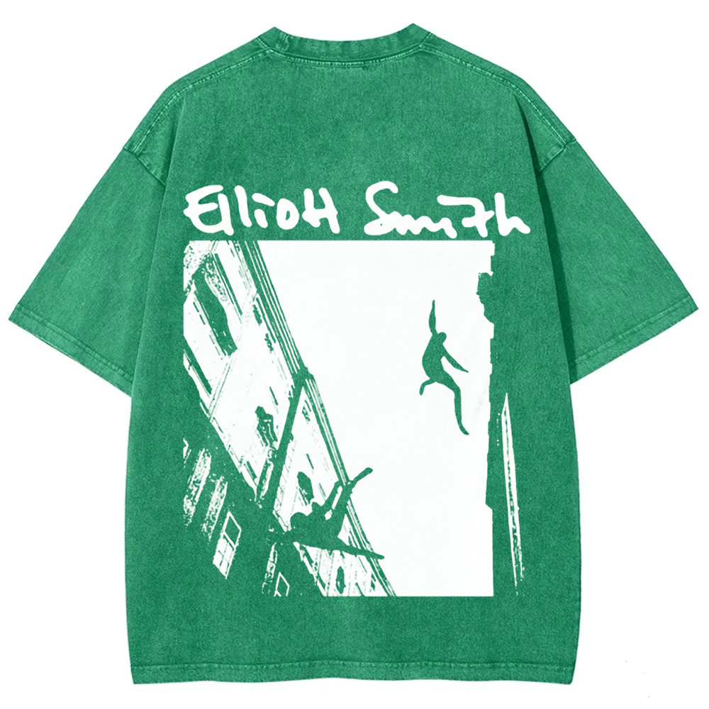 Unisex Washed Elliot Smith Singer t-Shirt