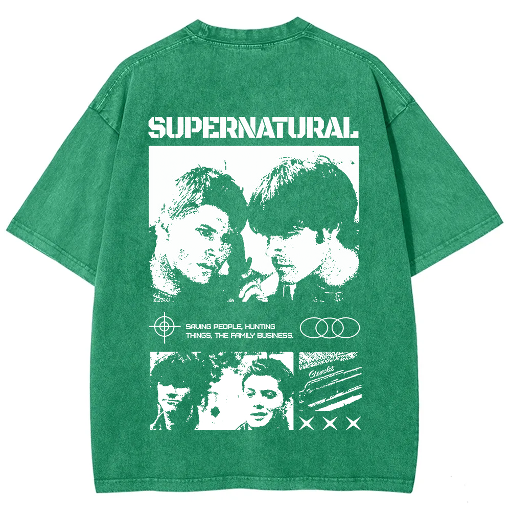 Supernatural TV Series Washed t-Shirt