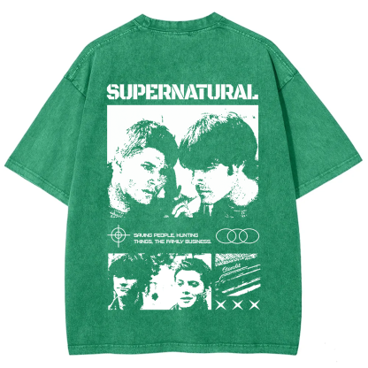 Supernatural TV Series Washed t-Shirt