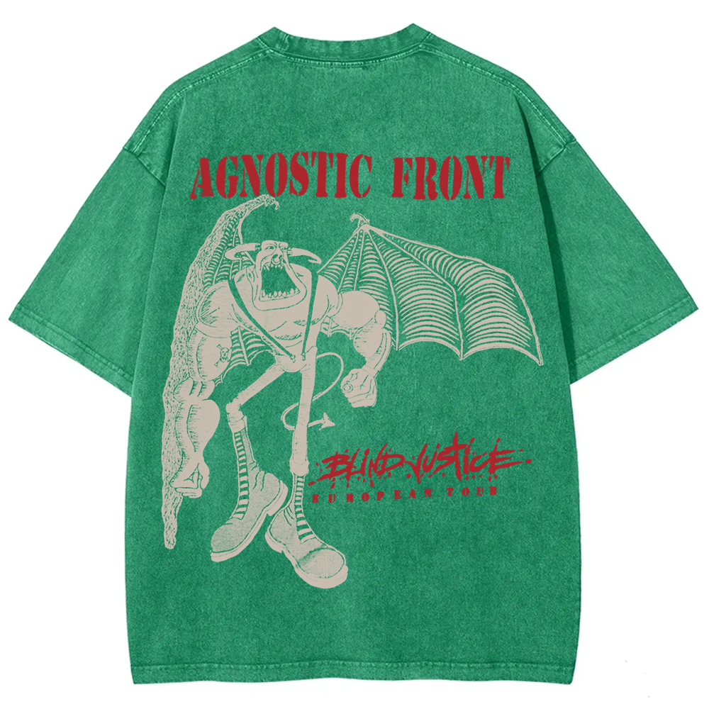 Agnostic Front Band Washed t-Shirt