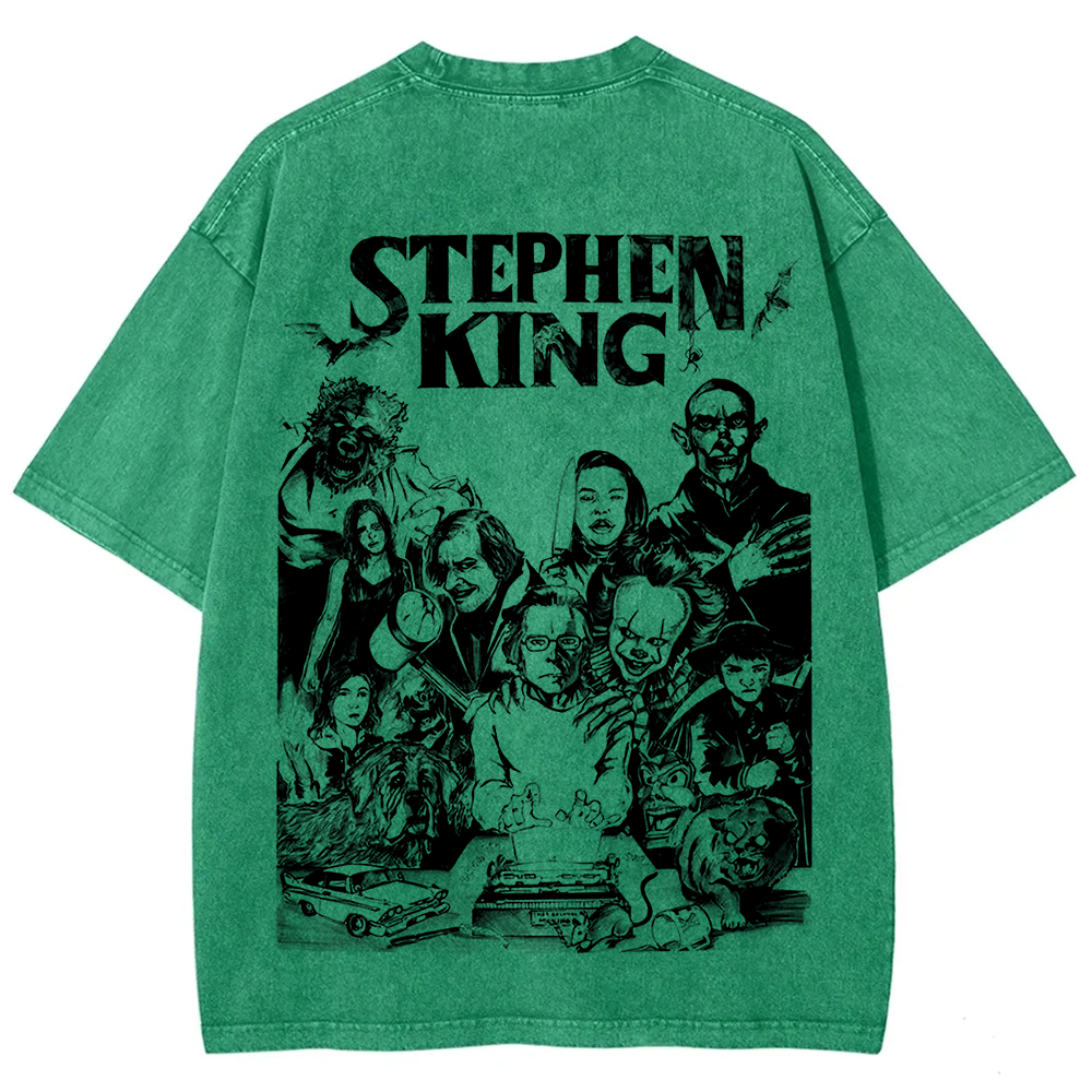Unisex Casual Stephen King Celebrities Printed t-Shirt