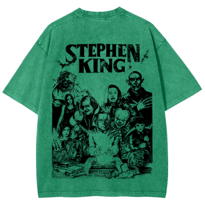 Unisex Casual Stephen King Celebrities Printed t-Shirt