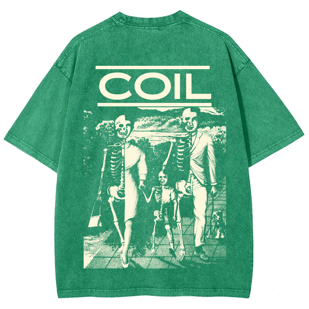 Unisex Washed Coil Band t-Shirt