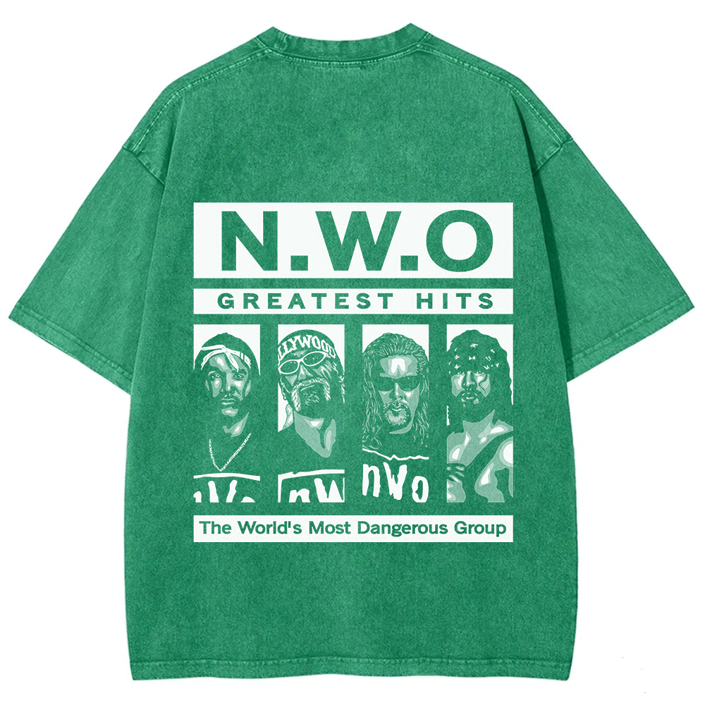 WCW NWO - Classic New World Order Washed t-Shirt