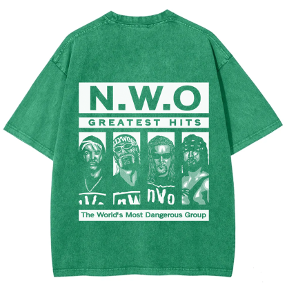WCW NWO - Classic New World Order Washed t-Shirt