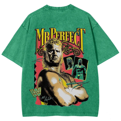 WWE Mr. Perfect Wrestling Casual Printed t-Shirt