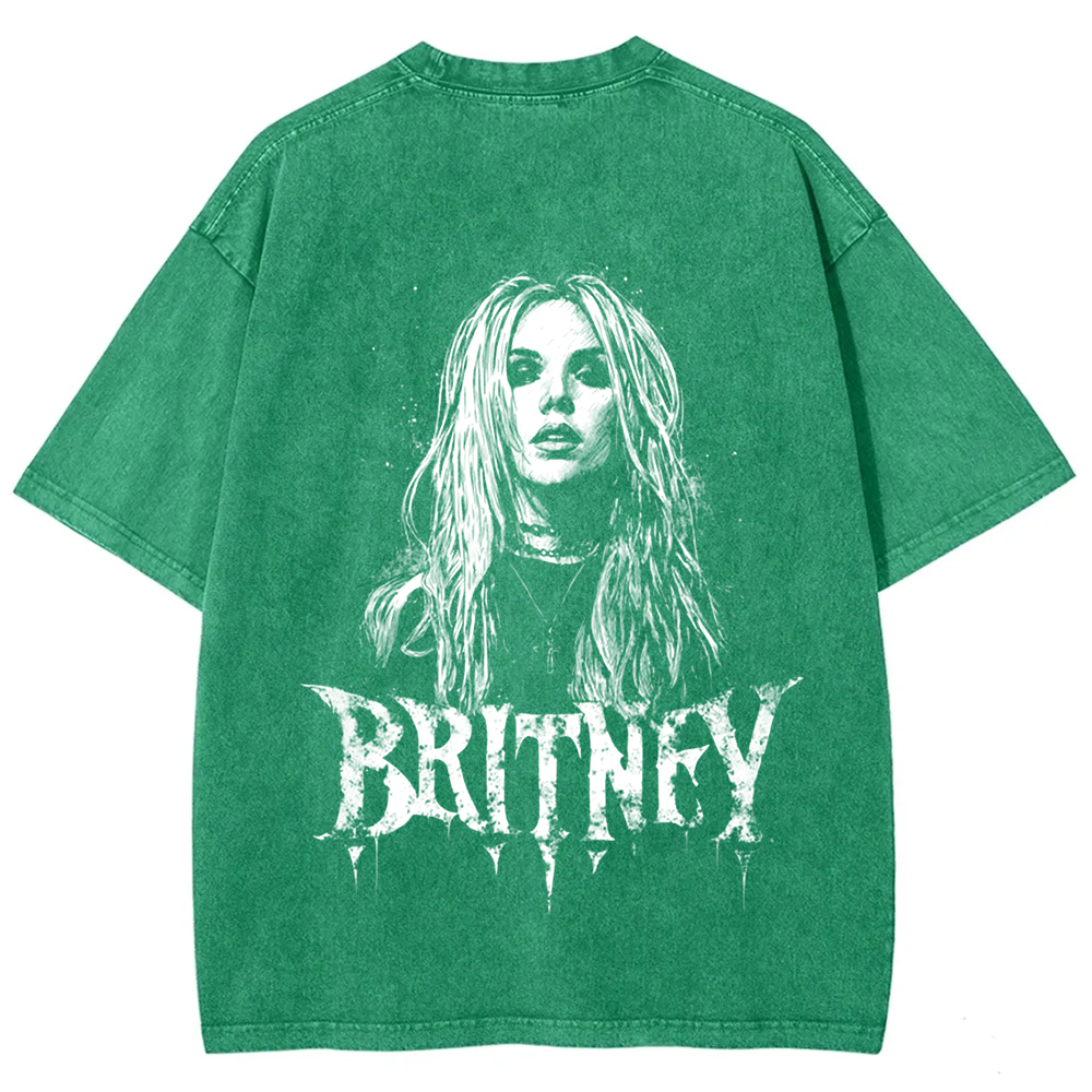 Unisex Vintage Washed   Britney Singer t-Shirt