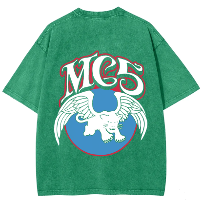 Unisex Vintage Washed  M.C.5 Music Bands t-Shirt