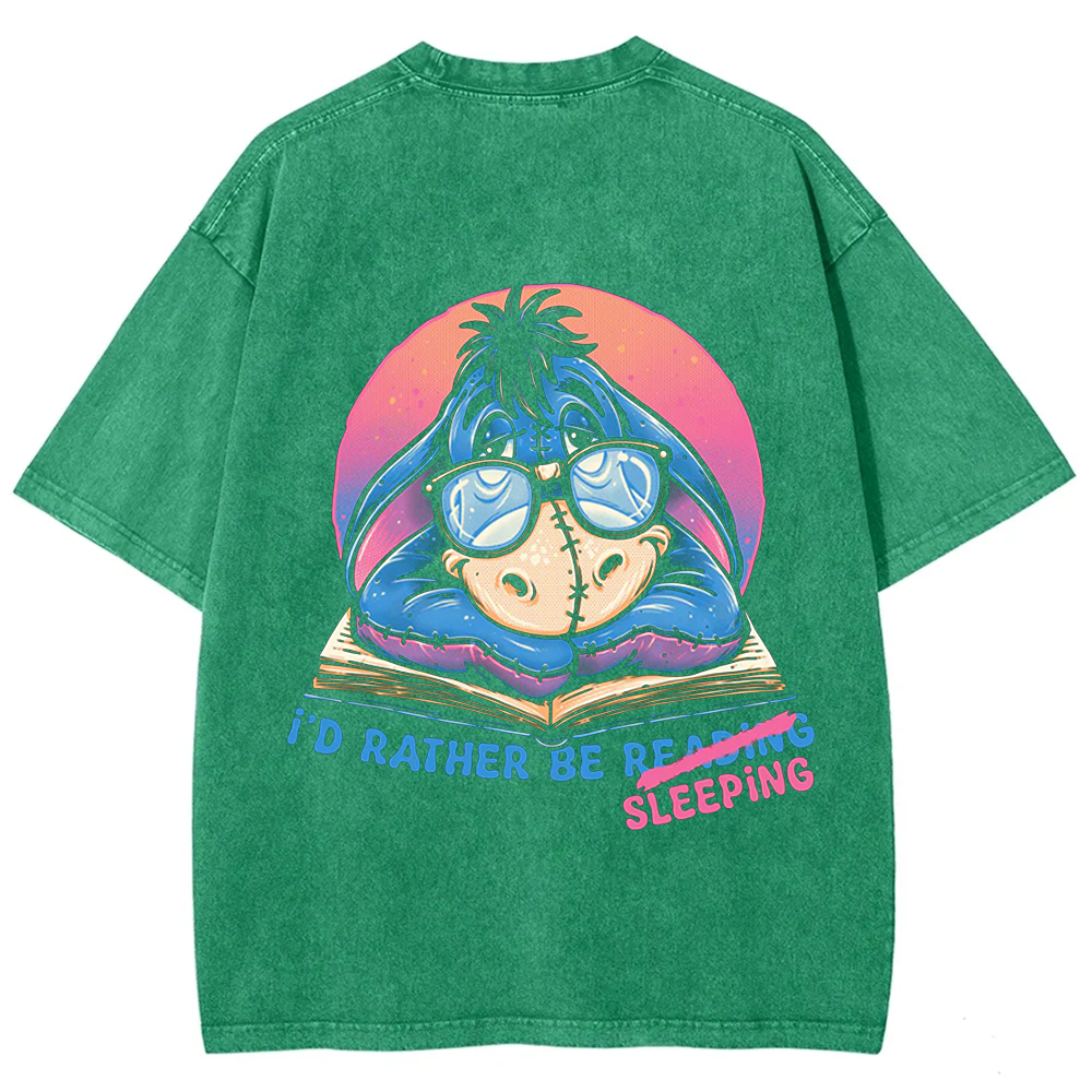 Unisex Vintage Washed Rather Be Sleeping  t-Shirt
