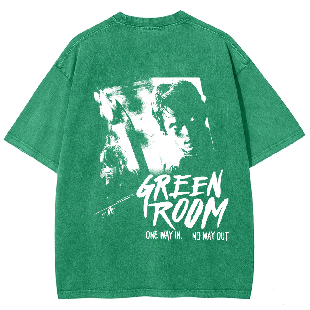 Unisex Vintage Washed  Green room horror movie 2015 t-Shirt