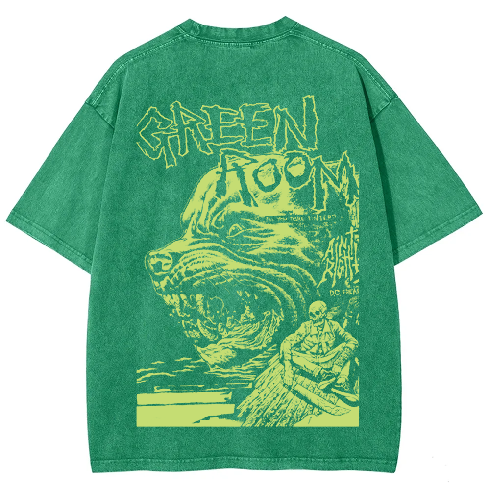 Unisex Vintage Washed  Green room horror movie 2015 t-Shirt