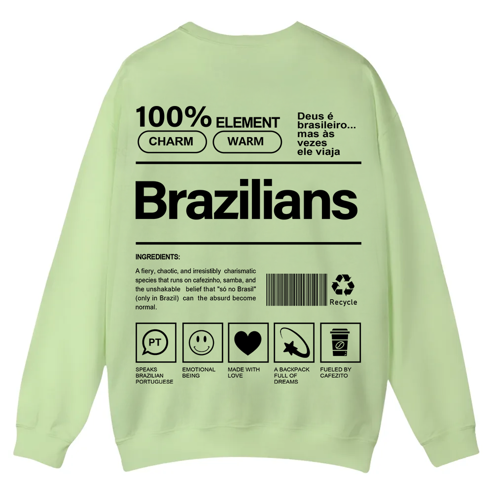 Brazilians Unisex Fit  Casual Crewneck Sweatshirt wearishow