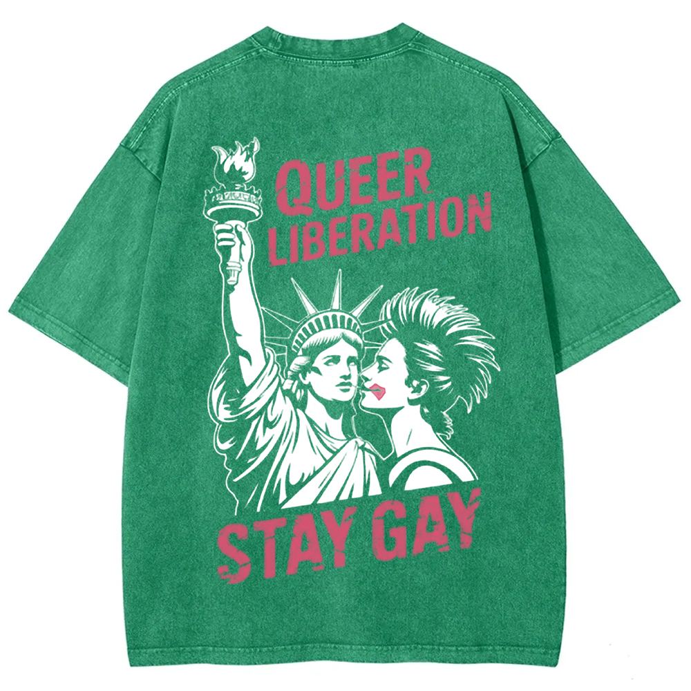 Unisex Vintage Queer Liberation Stay Gay t-Shirt