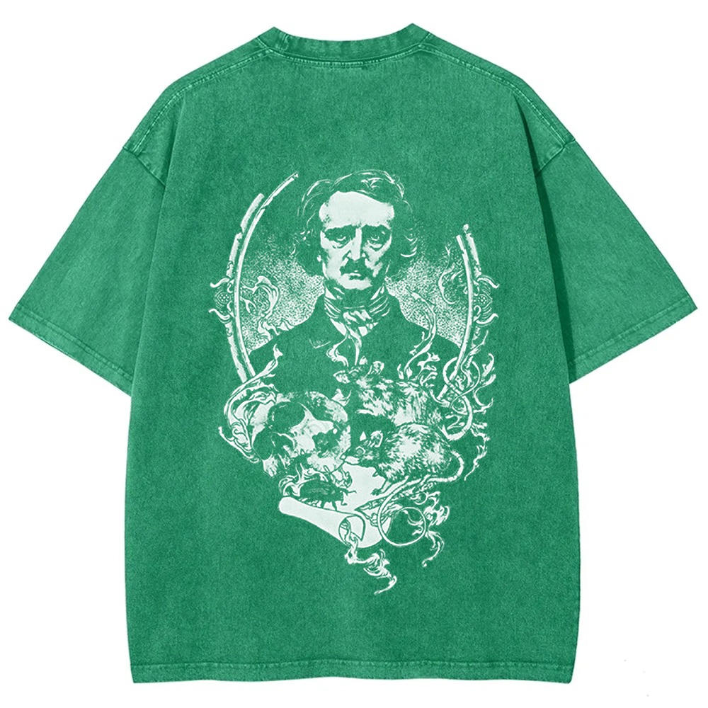 Unisex Vintage Funny Edgar Allan Poe Horror Writer t-Shirt