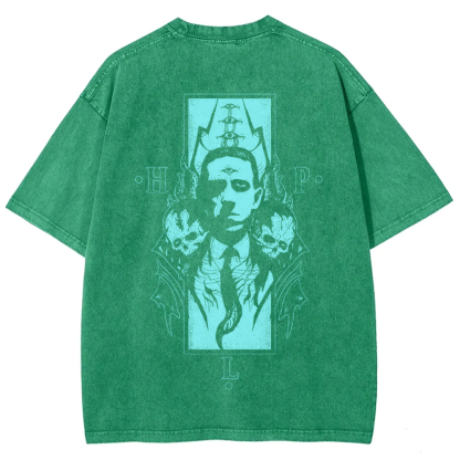 Unisex Vintage H.P. Lovecraft Celebrities  t-Shirt