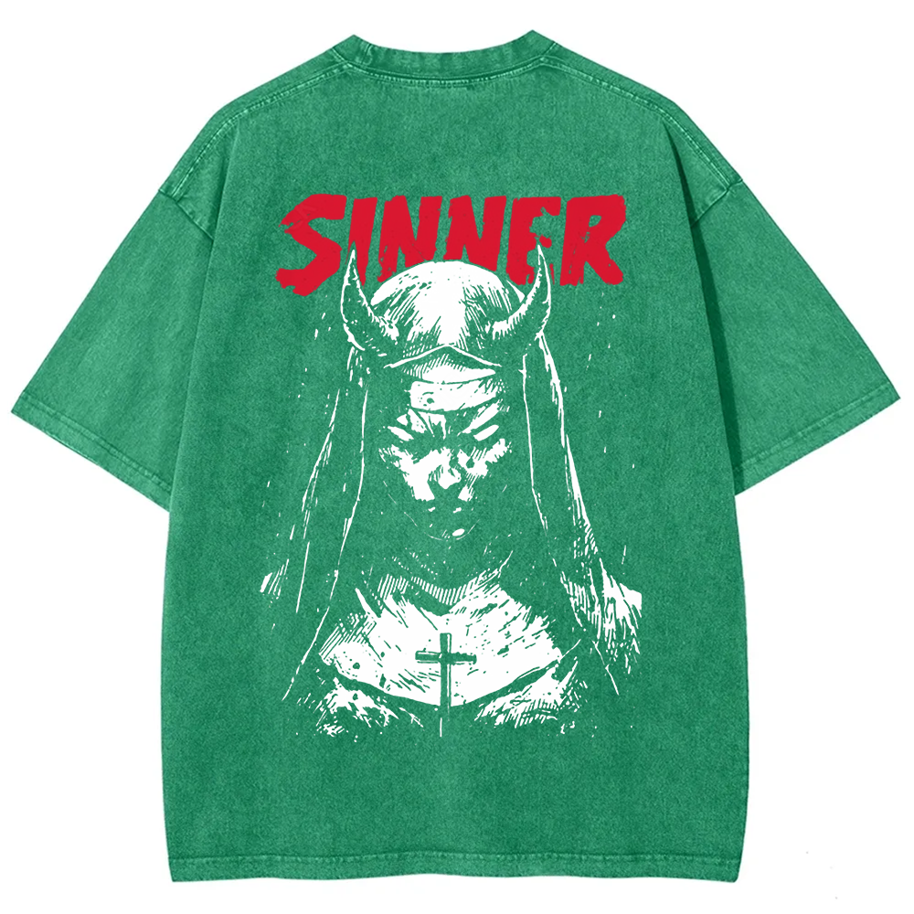 Unisex Vintage Sinner Nun t-Shirt