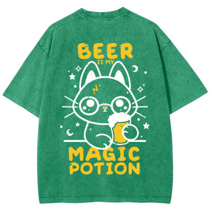 Unisex Vintage Beer Is My Magic Potion Music t-Shirt