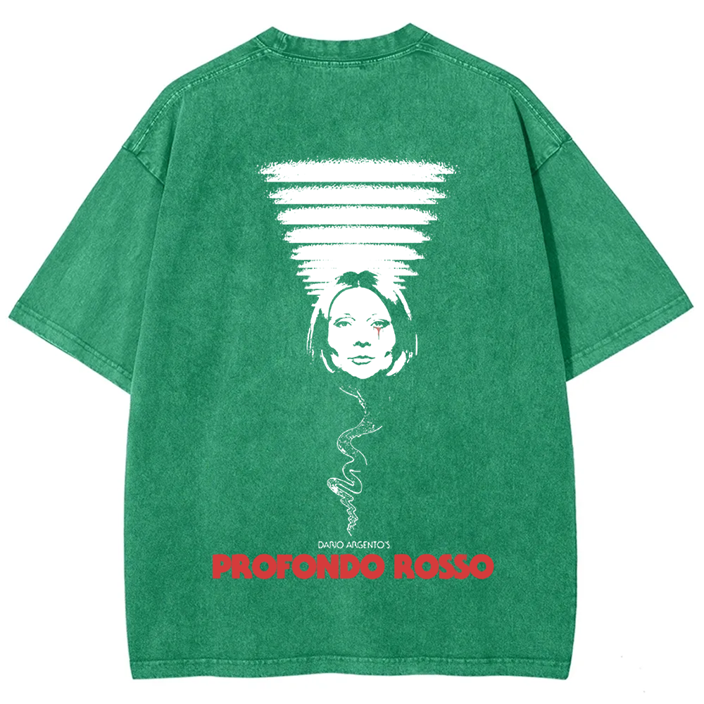 Unisex Vintage Deep Red Horror Movie t-Shirt