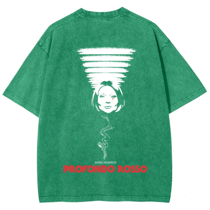 Unisex Vintage Deep Red Horror Movie t-Shirt