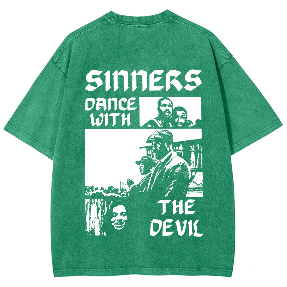 Unisex Vintage  Sinners Horror Movie t-Shirt