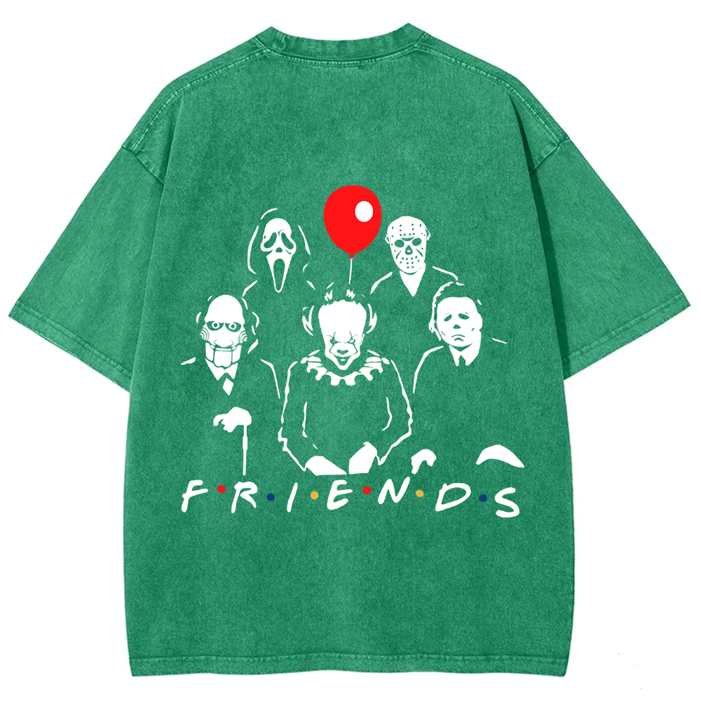 Unisex Vintage Friends Halloween SVG Horror Movie t-Shirt