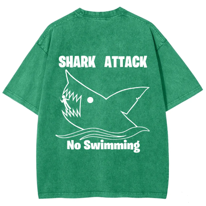 Unisex Vintage Shark Attack funny t-Shirt